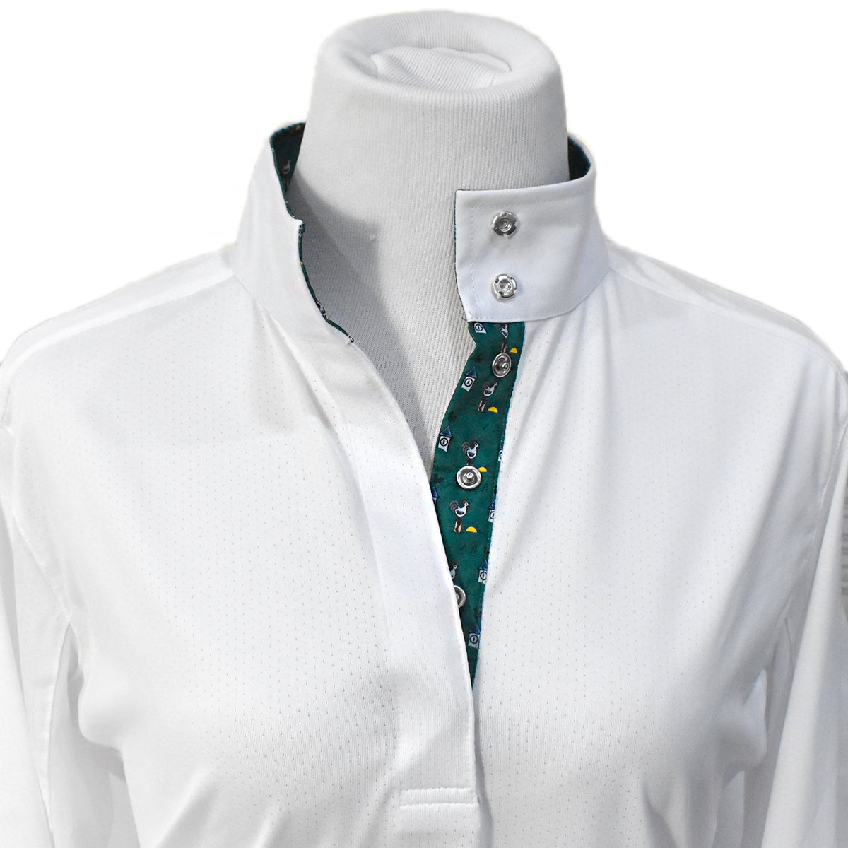 Essex Classics Ladies Cock-a-Doodle-Do Talent Yarn Straight Collar Show Shirt