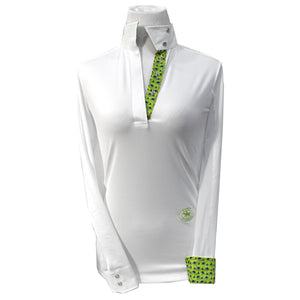 Essex Classics Ladies "Turtles" Talent Yarn Wrap Collar Long Sleeve Show Shirt
