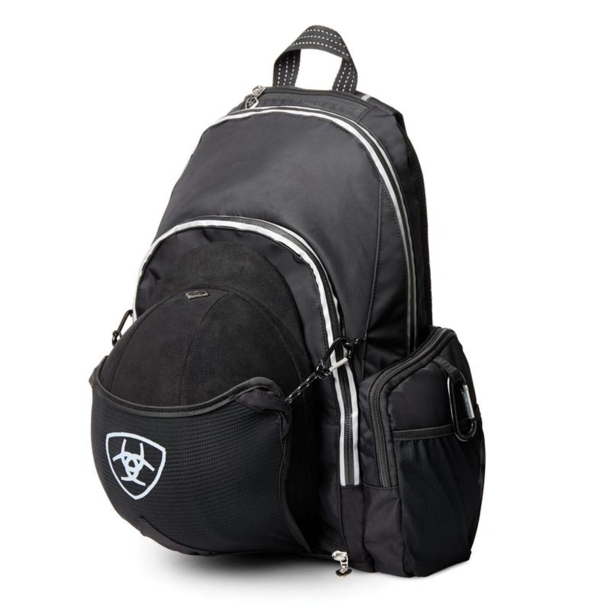 ariat leather backpack Stride Dark Navy It has adjustable straps with a leather loop on the top Ariat Ring Backpack