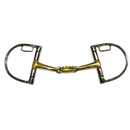 Jump'in French Link D-Ring Snaffle Bit with Hooks