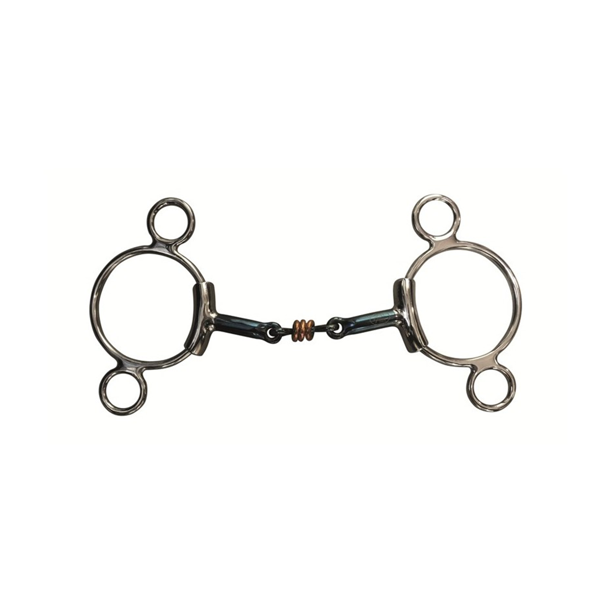 Jump'in Double Jointed Blue Steel with Copper Rings 3-Ring Bit