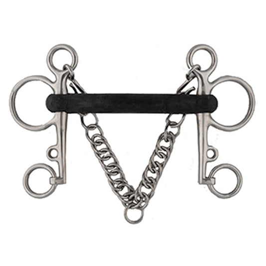 Stainless Steel Soft Rubber Pelham Bit