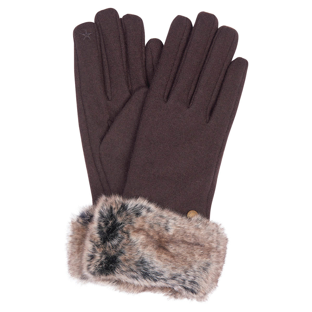 Barbour Burford Faux-Fur Gloves-Sale