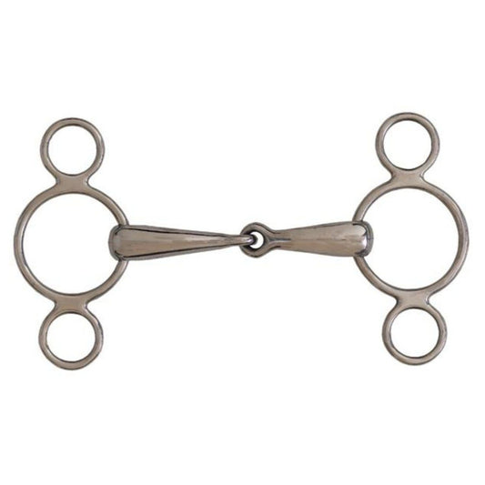 Centaur Stainless Steel 2-Ring Elevator Gag Bit