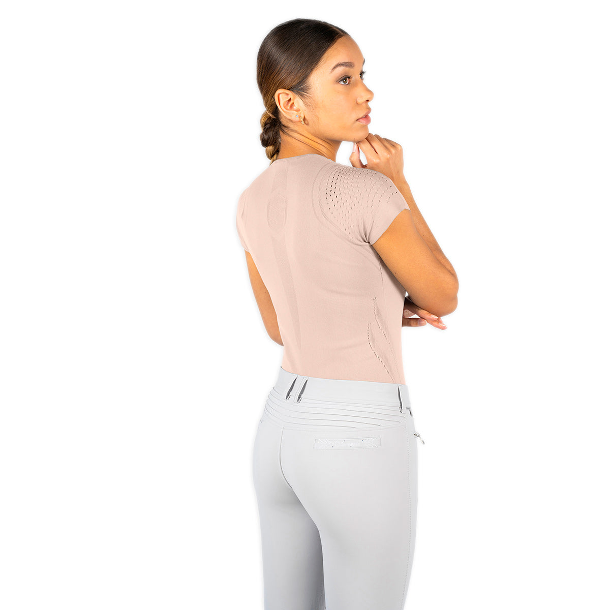 Women's Seamless Short Sleeve Crop Top Shirt