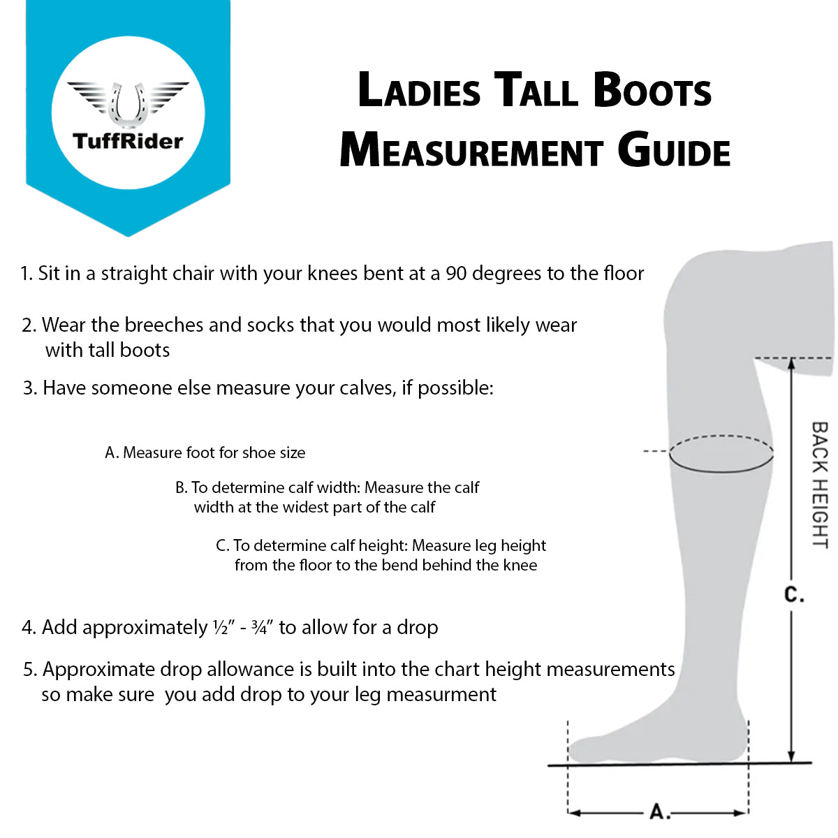 TuffRider Ladies Starter Zip Up Field Boot