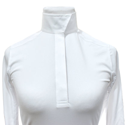 Essex Classics Girls "Roosters" Talent Yarn Wrap Collar Long Sleeve Show Shirt