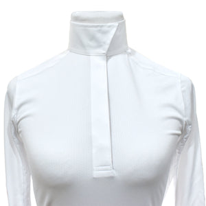 Essex Classics Girls "Hearts" Talent Yarn Wrap Collar Long Sleeve Show Shirt
