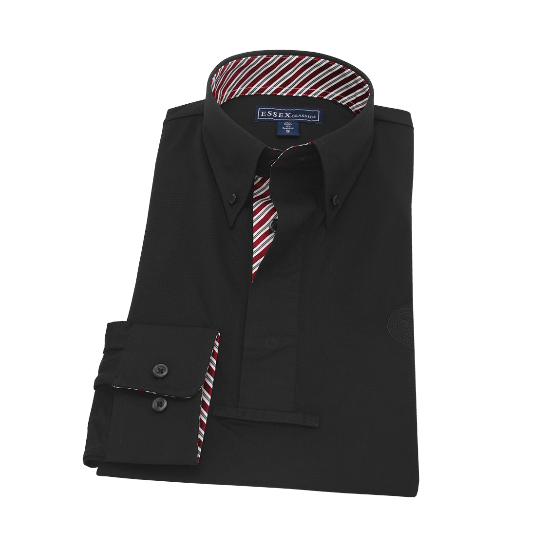 Essex Classics Men’s “Dusk” Black Show Shirt - Halo Stripe
