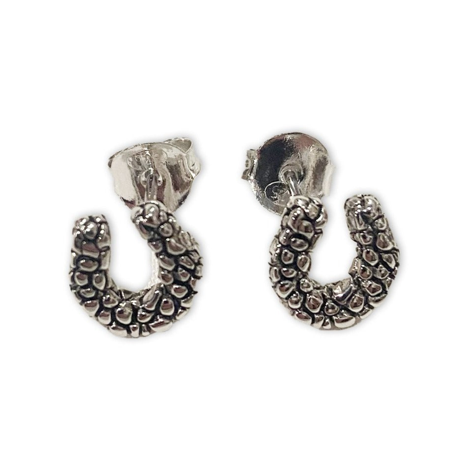 Michel McNabb Rock Horseshoe Earrings