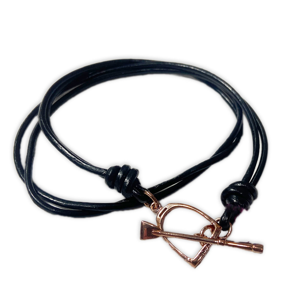 Michel McNabb Stirrup and Crop Leather Necklace