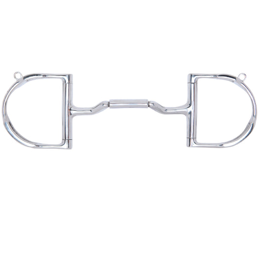 Myler Dee with Hooks with Stainless Steel Forward Tilt Ported Barrel MB 36