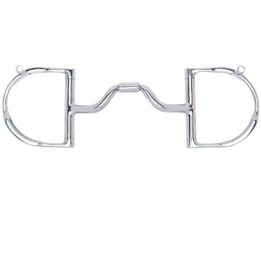 Myler Dee with Hooks with Stainless Steel Ported Barrel MB 33