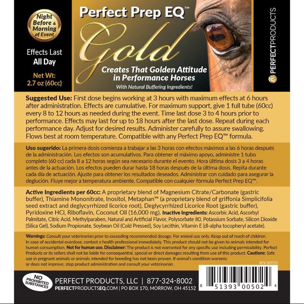 Perfect Prep EQ Gold Calming Paste
