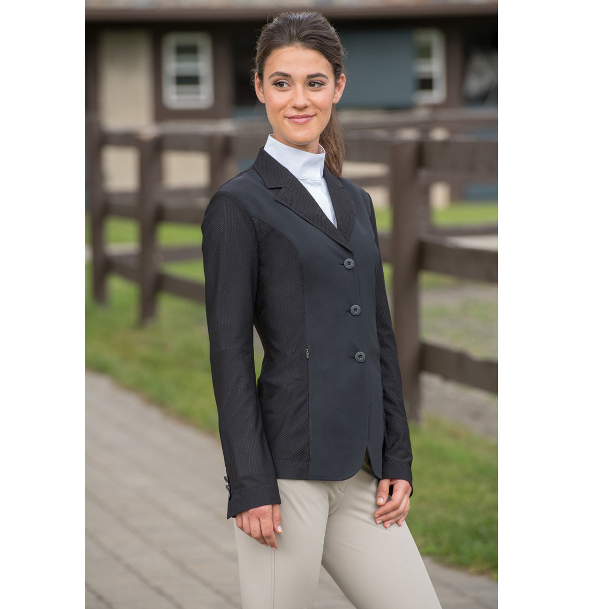 Giacca Da Spettacolo RJ Classics Harmony Mesh Per Ragazze – Blu Con Distintivo, Nuova Con Etichette - Foto 2