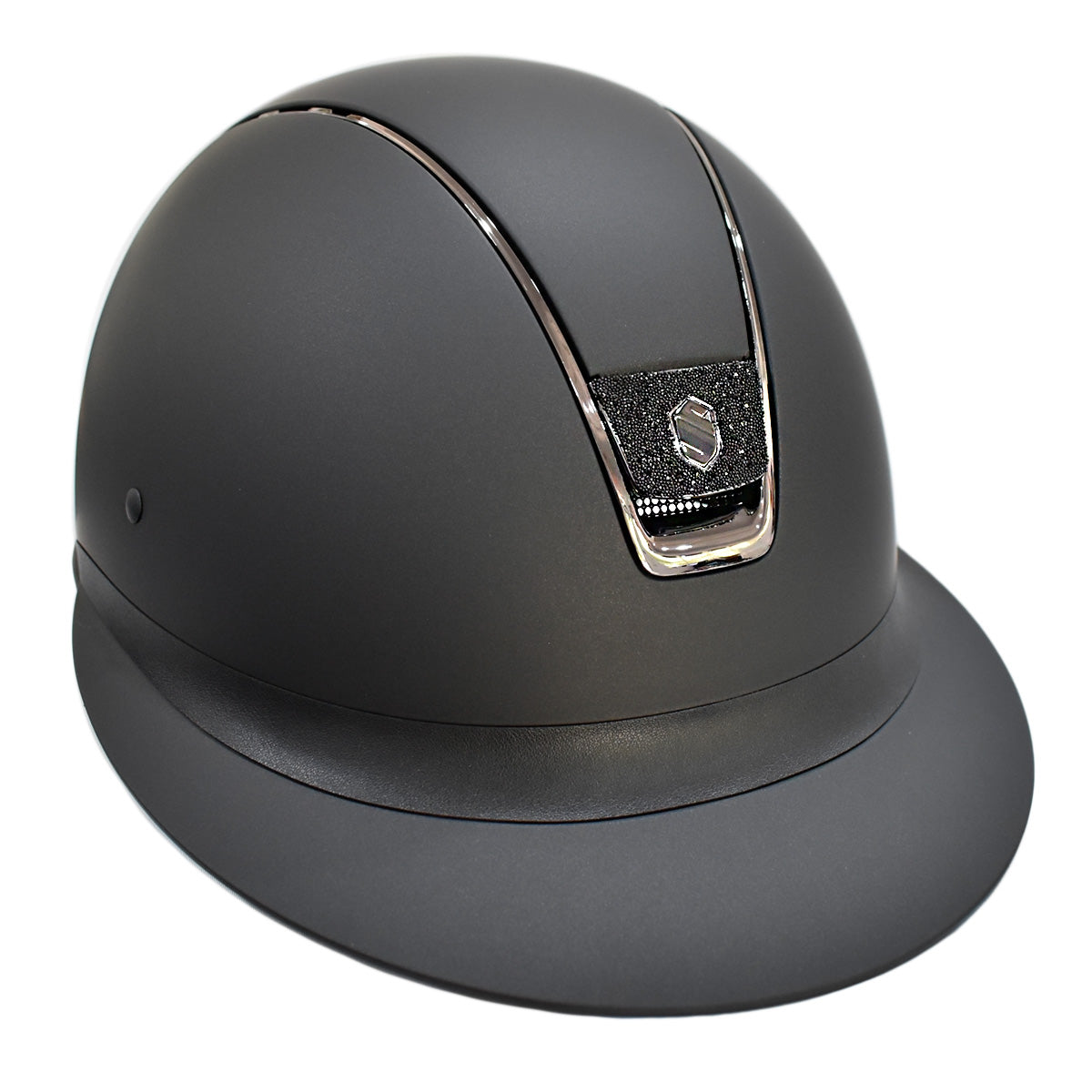 Samshield Custom Miss Shield Matte Black Chrome Black Blazon Crystal Helmet