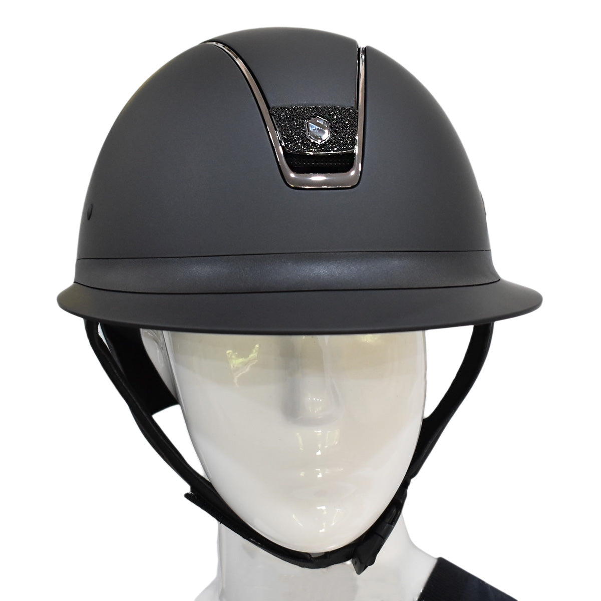 Samshield Custom Miss Shield Matte Black Chrome Black Blazon Crystal Helmet
