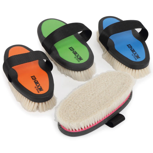 EZI-GROOM Grip Body Brush With Goat Hair