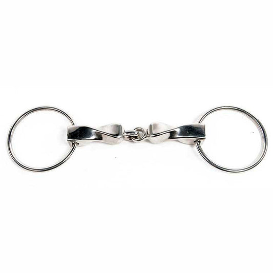 Metalab Twisted Mouth Loose Ring Snaffle Bit