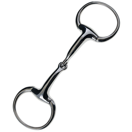JP Korsteel Stainless Steel Heavyweight 19mm Solid Eggbutt Snaffle Bit
