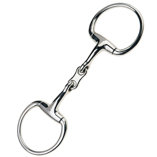 JP Korsteel Stainless Steel French Link Eggbutt Snaffle Bit
