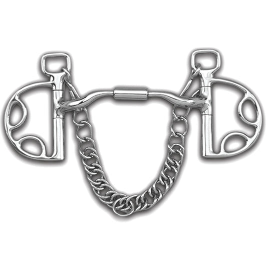 Toklat Myler Kimberwick with Stainless Steel Low Port Comfort Snaffle MB 04
