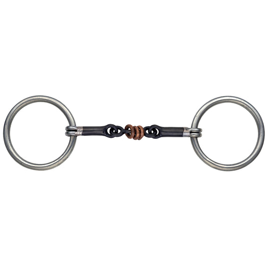 Shires Sweet Iron Copper Roller Snaffle Bit