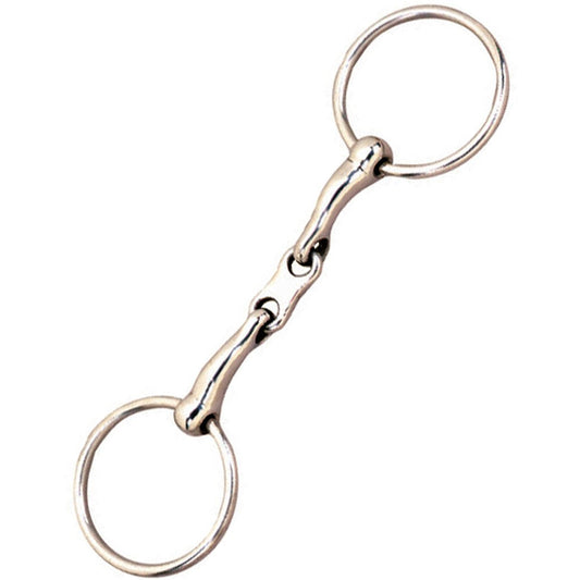 Korsteel Stainless Steel French Link Loose Ring Snaffle Bit
