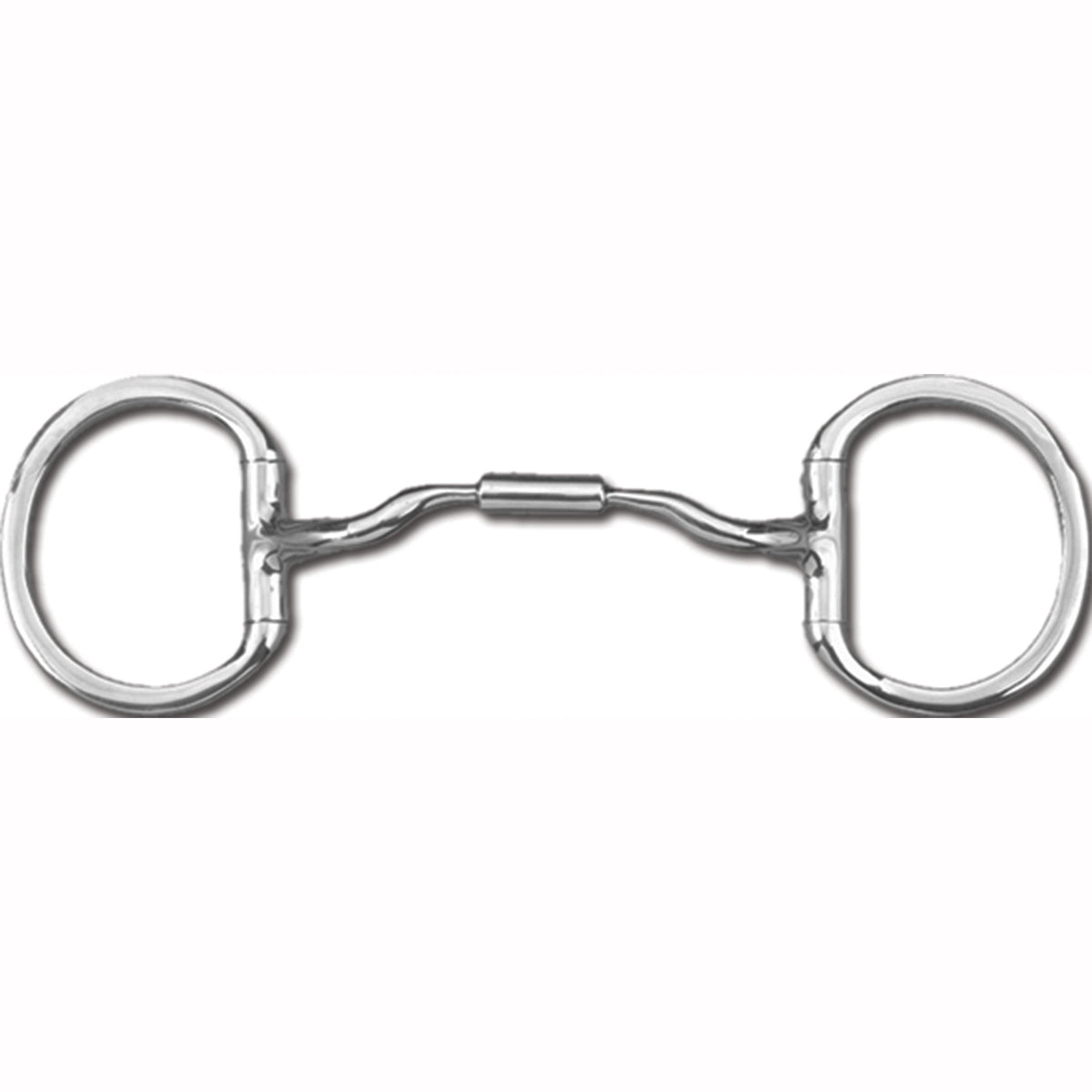 Toklat Myler Eggbutt without Hooks with Stainless Steel Low Port Comfort Snaffle MB 04