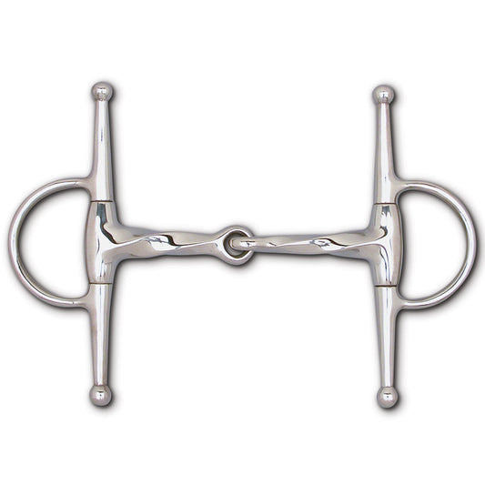 Toklat Stainless Steel Slow Twist Snaffle Full Cheek - 6 1/2" Cheek