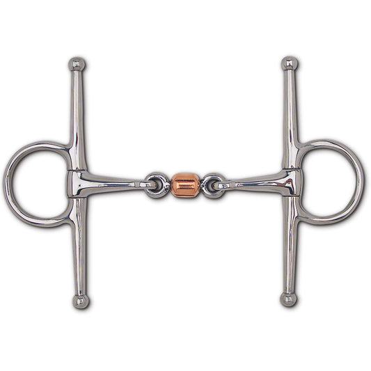 Toklat Full Cheek Copper Roller Snaffle Bit