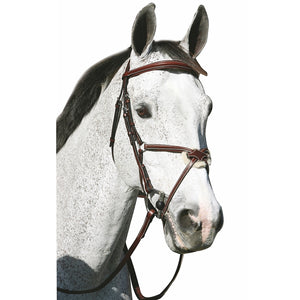 HDR Pro Mono Crown Raised Figure Eight Bridle with Rubber Reins