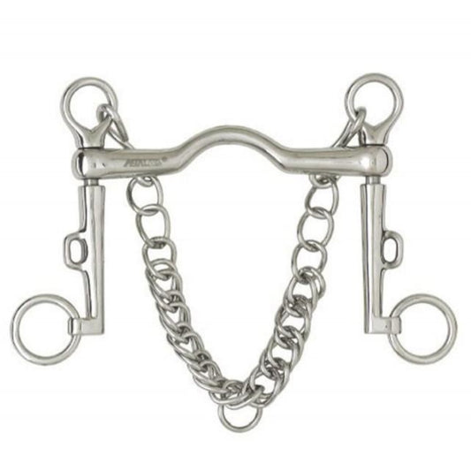 Centaur Stainless Steel Weymouth Curb Bit with 8cm Sliding Cheeks