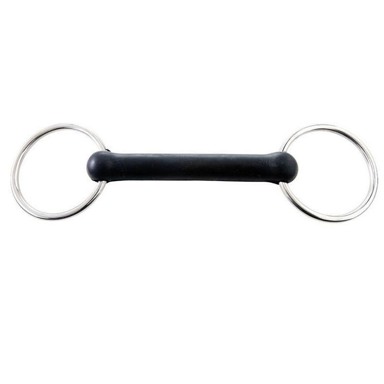 Korsteel Solid Rubber Mouth Loose Ring Snaffle Bit