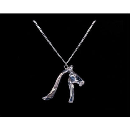 Loriece Equestrian Angled Horse Head Necklace