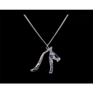 Loriece Equestrian Angled Horse Head Necklace