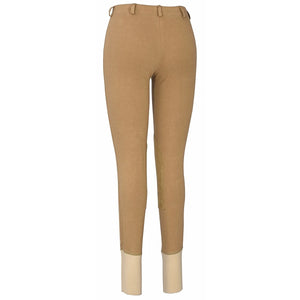 TuffRider Ladies Cotton Lowrise Pull-On Knee Patch Breeches