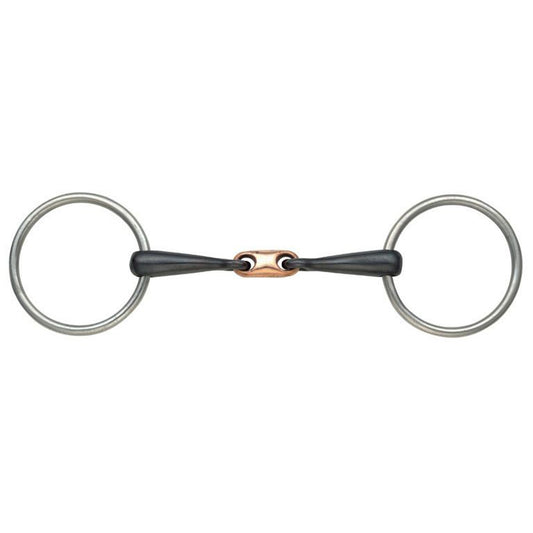 Shires Copper Lozenge Sweet Iron Snaffle Bit