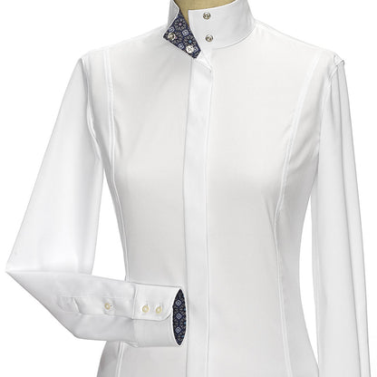 Essex Princess Flora Fitted Style Straight Collar Show Shirt
